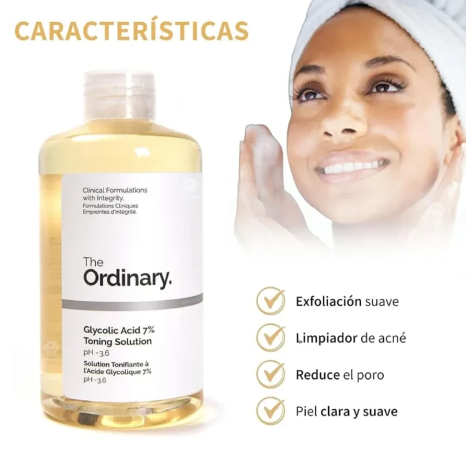 The Ordinary Glycolic Acid 7% Exfoliating Toner - 240ml - Image 3