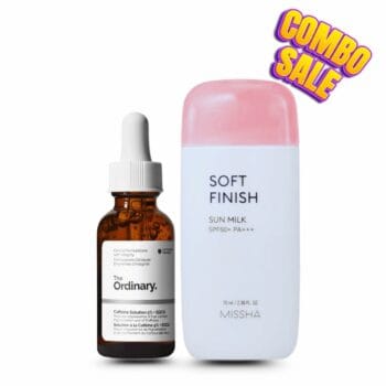 Caffeine Solution + Soft Finish Sunscream Combo